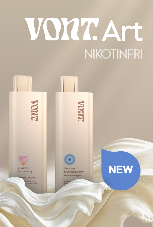 Vont vape - två olika smaker- Blåhallon och jordgubbe