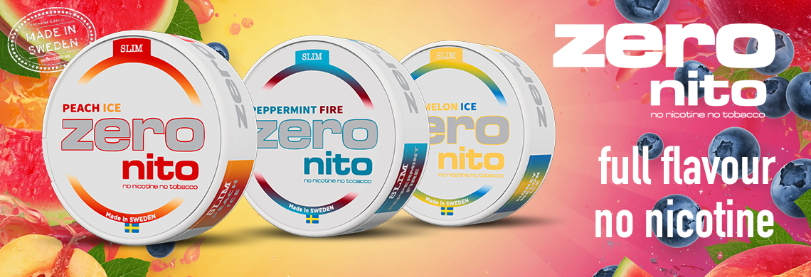 Zeronito, ingen nikotin - olika smaker