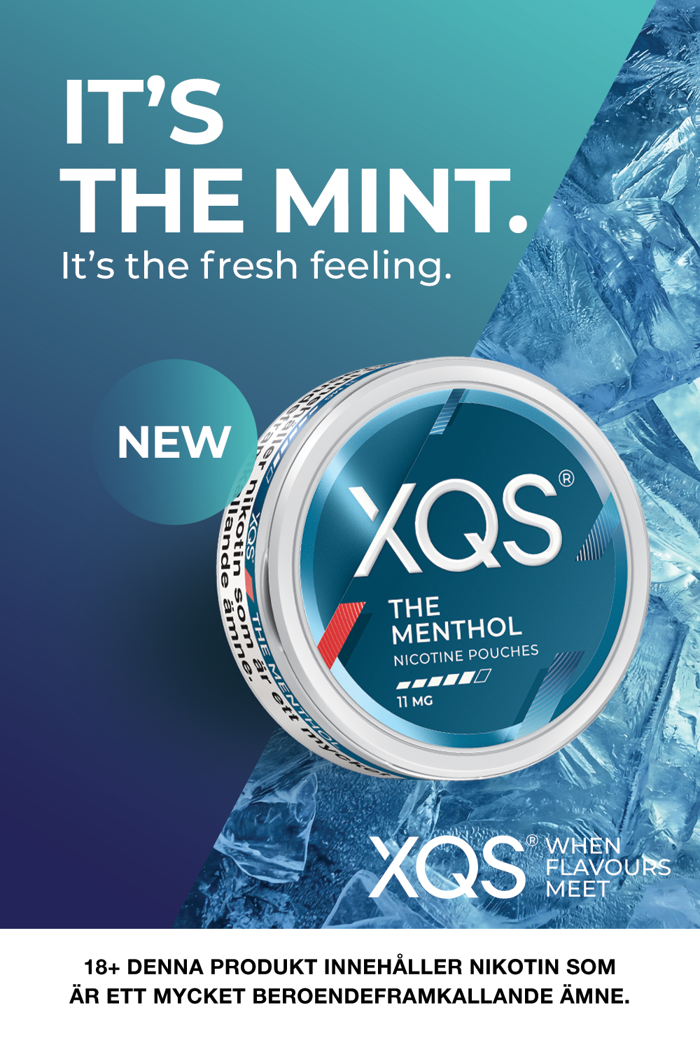 XQS - Ny smak - The Menthol 11mg