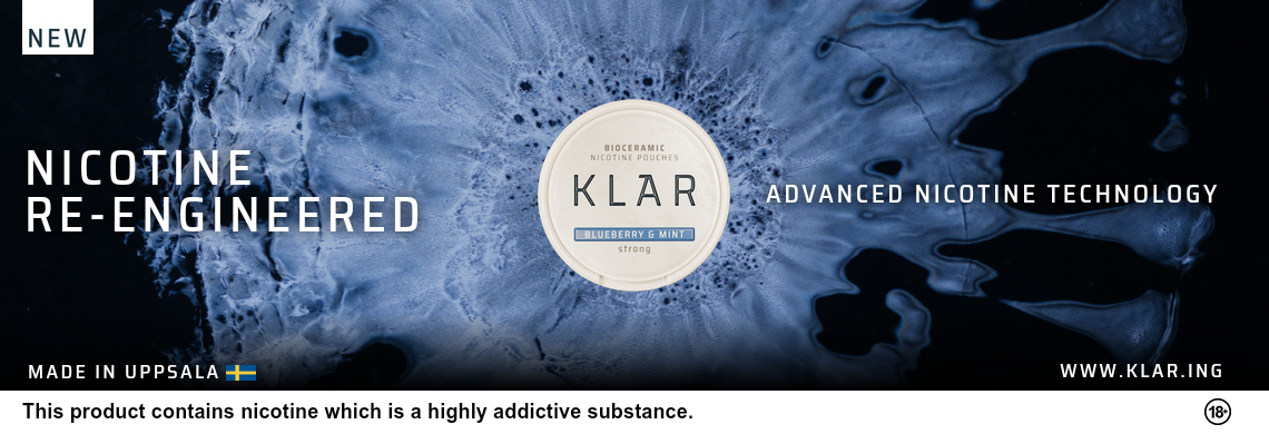 Klar Blueberry Mint - new flavour from Klar