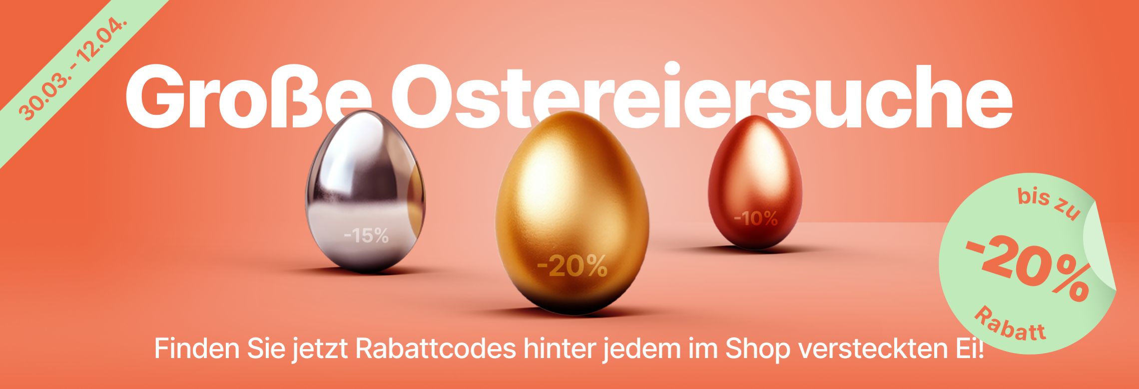 Die Ostereiersuche läuft!