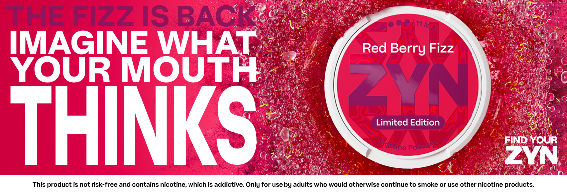 ZYN Red Berry Fizz - Try zyn many flavours
