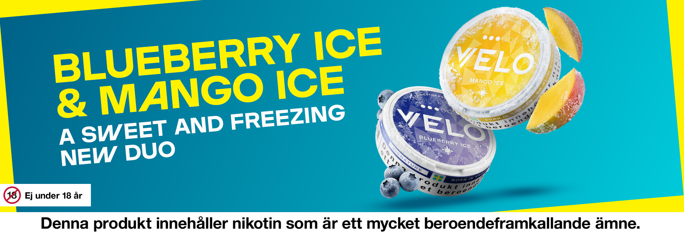 Velo blueberry Ice and Mango Ice