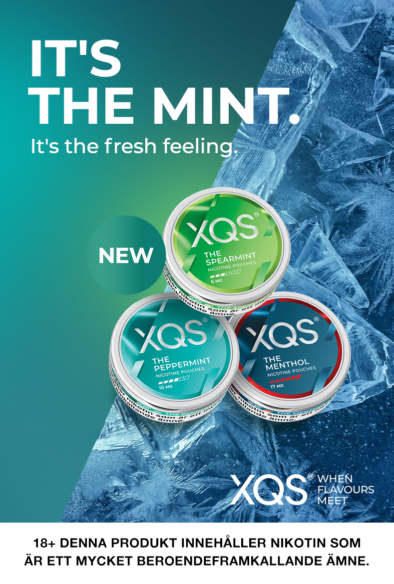 XQS - XQS Mint, xqs erbjuder olika smaker och styrkor!