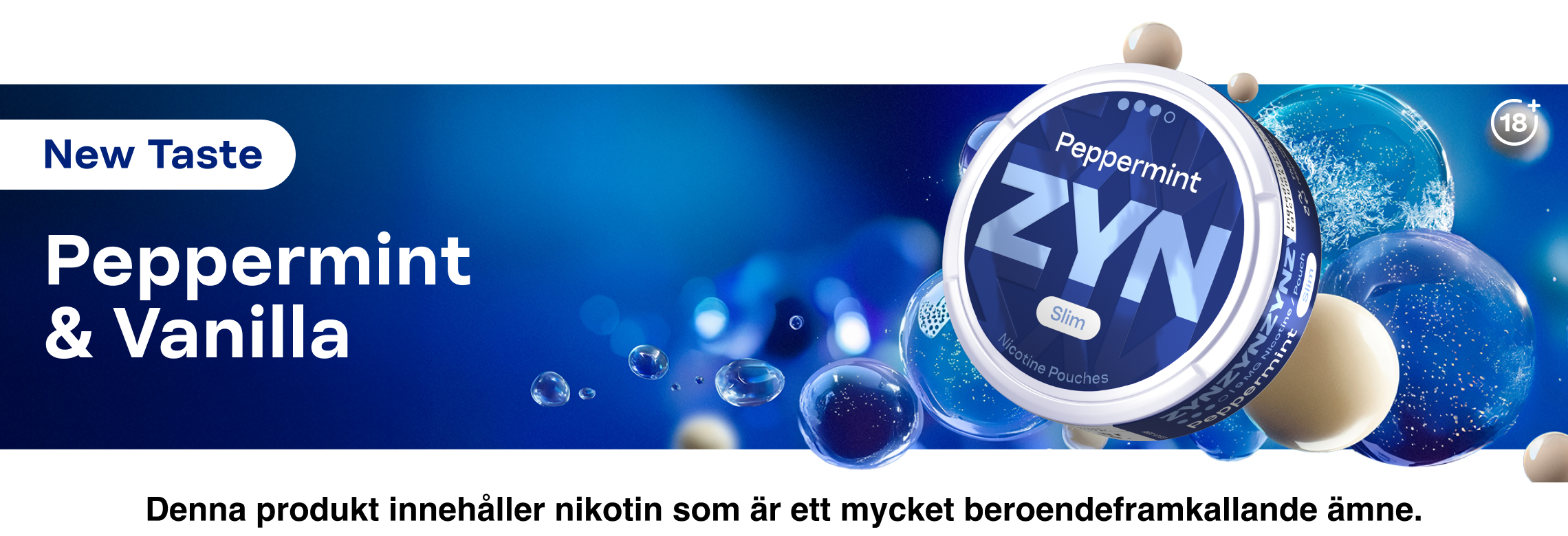 ZYN- Ny smak - Pepparmint och Vanilj