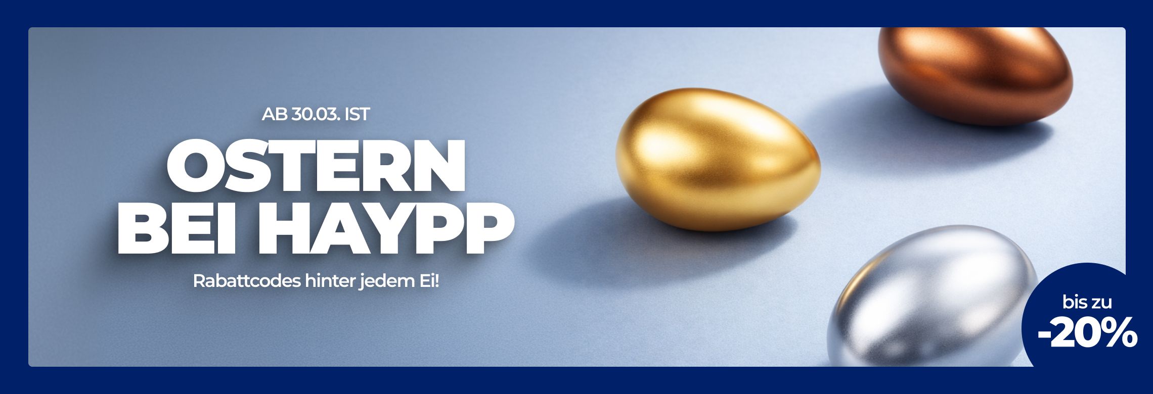 Bald beginnt Haypp’s Ostereiersuche