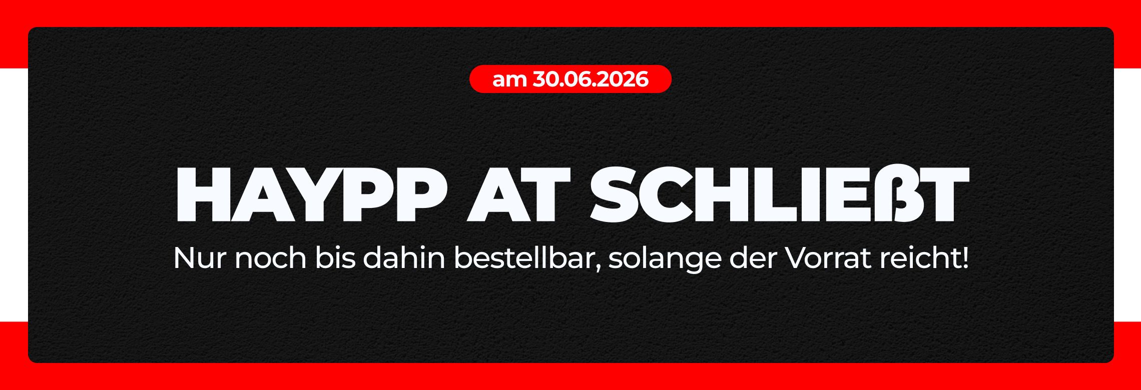 Wir schließen