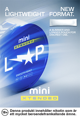 Loop new format - Slimmer and longer pouch