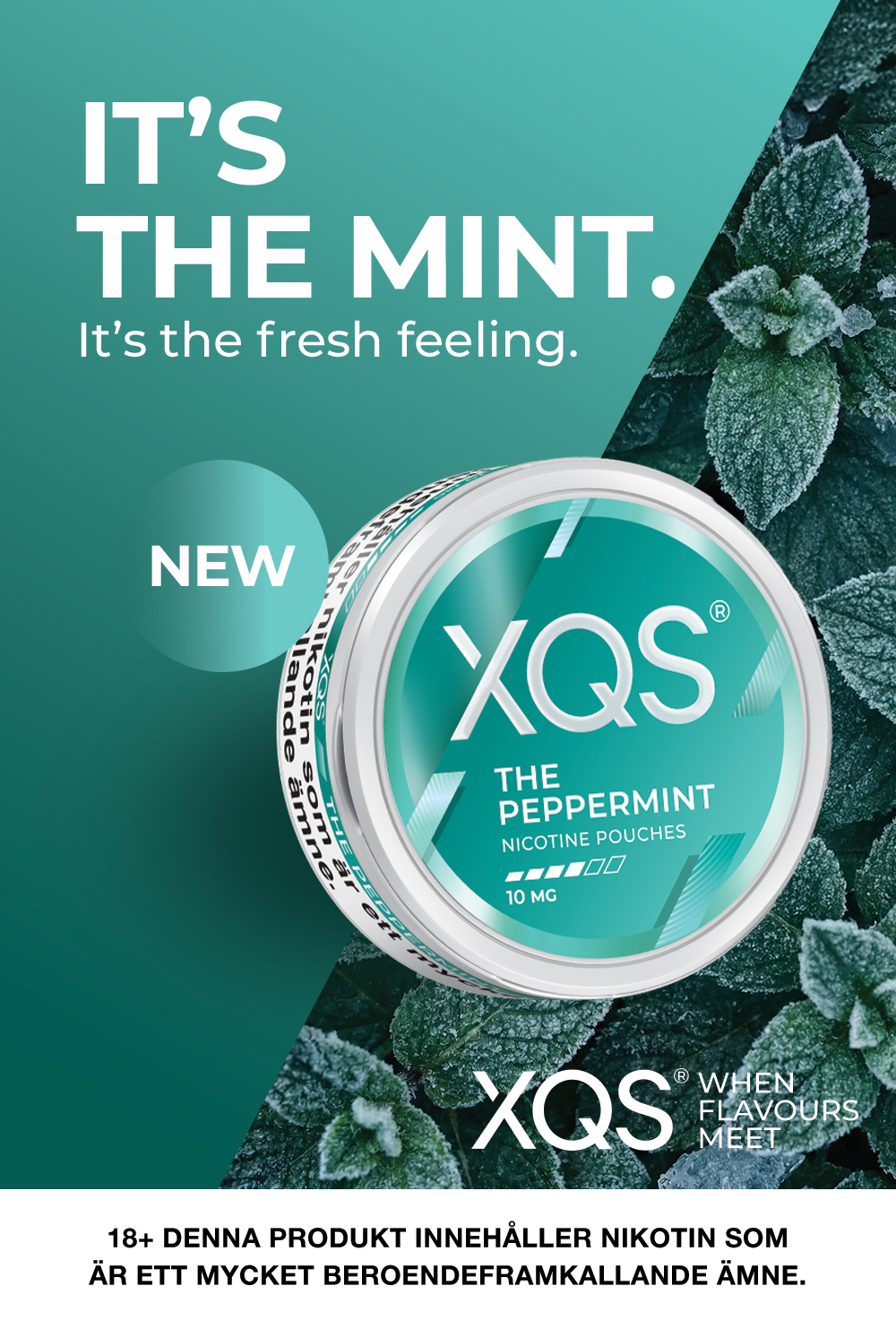 XQS - Ny smak - The Peppermint 10mg