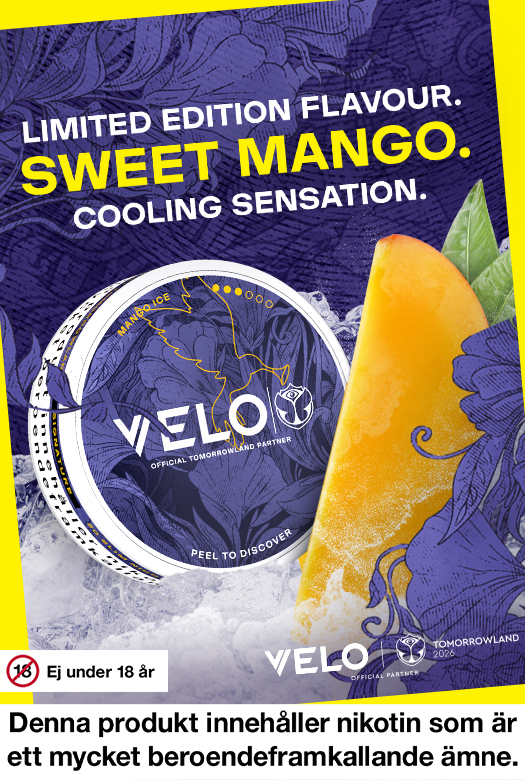 VELO Tomorrowland 2026 med smak av söt mango